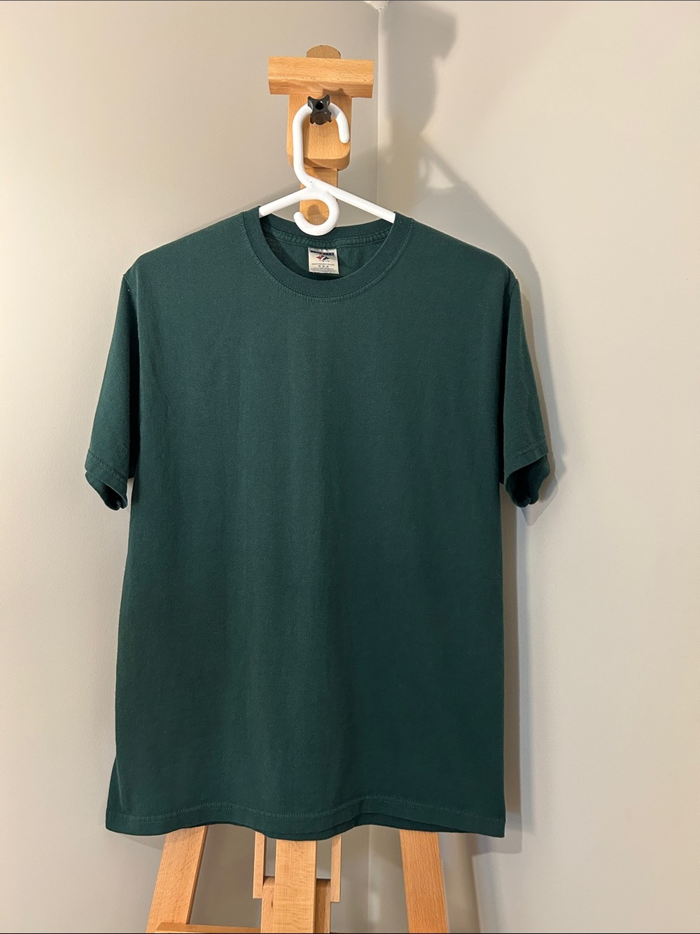 VINTAGE | Jerzees | Forest Green Crew Neck T-Shirt (Blank) | Size M
